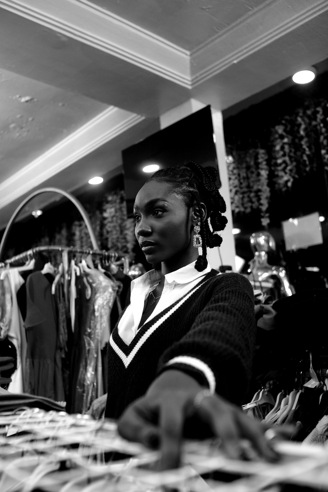 Businesswoman in her boutique